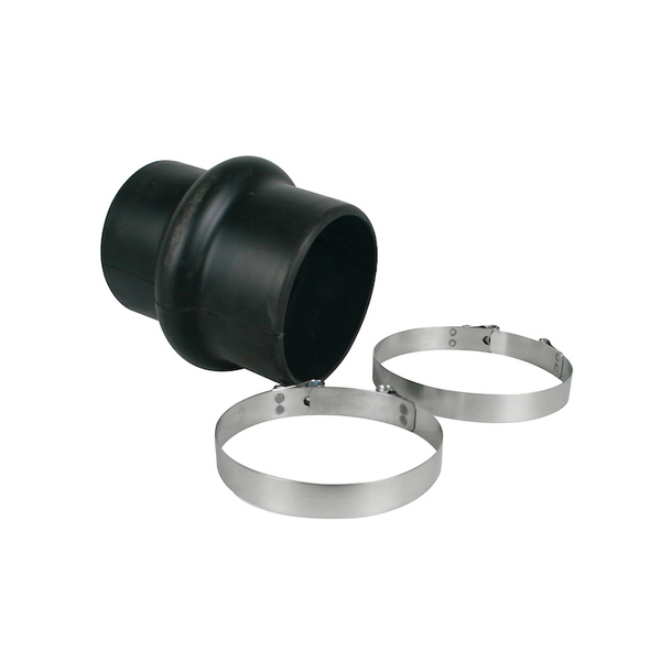A & I Products Centri Rubber Hump Hose Reducer w/2 Clamps 4"-4 1/2 6.2" x6.5" x8.5" A-954045